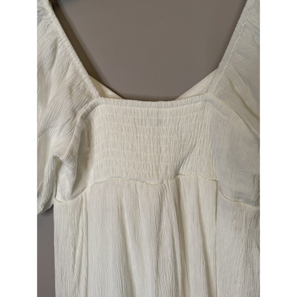 Nine West white gauze dress short sleeve small - Picture 4 of 6